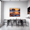 Rocky Tide Pool Sunset Dining Room Demo