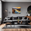 Rocky Tide Pool Sunset Living Room Demo