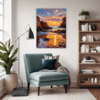 Rocky Tide Pool Sunset Living Room Demo