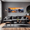 Rocky Tide Pool Sunset Living Room Demo