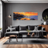 Rocky Tide Pool Sunset Living Room Demo