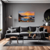 Rocky Tide Pool Sunset Living Room Demo