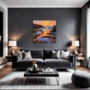 Rocky Tide Pool Sunset Living Room Demo