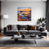 Rocky Tide Pool Sunset Living Room Demo