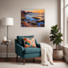 Rocky Tide Pool Sunset Living Room Demo