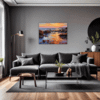 Rocky Tide Pool Sunset Living Room Demo