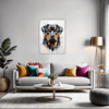 Rottweiler Abstract Art Living Room Demo