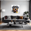 Rottweiler Abstract Art Living Room Demo