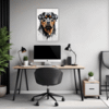 Rottweiler Abstract Art Office Demo