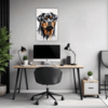 Rottweiler Abstract Art Office Demo