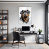 Rottweiler Abstract Art Office Demo