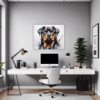 Rottweiler Abstract Art Office Demo