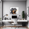 Rottweiler Abstract Art Office Demo
