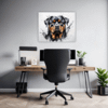 Rottweiler Abstract Art Office Demo