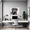 Rottweiler Abstract Art Office Demo