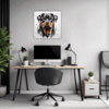 Rottweiler Abstract Art Office Demo