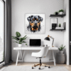 Rottweiler Abstract Art Office Demo