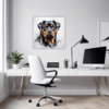 Rottweiler Abstract Art Office Demo
