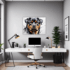 Rottweiler Abstract Art Office Demo