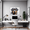 Rottweiler Abstract Art Office Demo