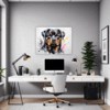 Rottweiler Abstract Art Office Demo