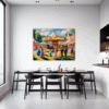Rural Carousel Scene Dining Room Demo