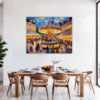 Rural Carousel Scene Dining Room Demo