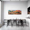 Rural Carousel Scene Dining Room Demo