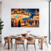 Rural Carousel Scene Dining Room Demo