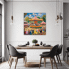 Rural Carousel Scene Dining Room Demo
