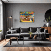 Rural Carousel Scene Living Room Demo