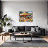 Rural Carousel Scene Living Room Demo