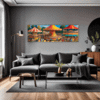 Rural Carousel Scene Living Room Demo