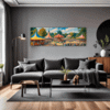 Rural Carousel Scene Living Room Demo