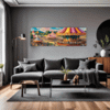 Rural Carousel Scene Living Room Demo