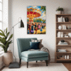 Rural Carousel Scene Living Room Demo