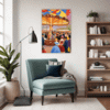 Rural Carousel Scene Living Room Demo