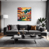 Rural Carousel Scene Living Room Demo