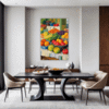 Rural Market Scene Dining Room Demo