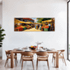 Rural Market Scene Dining Room Demo