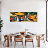 Rural Market Scene Dining Room Demo
