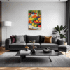 Rural Market Scene Living Room Demo