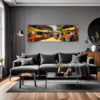 Rural Market Scene Living Room Demo