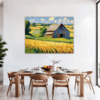 Rustic Barn and Fields Dining Room Demo
