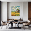 Rustic Barn and Fields Dining Room Demo
