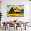 Rustic Barn and Fields Dining Room Demo