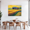 Rustic Barn and Fields Dining Room Demo