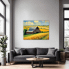 Rustic Barn and Fields Living Room Demo