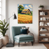 Rustic Barn and Fields Living Room Demo