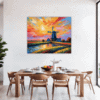 Rustic Countryside Windmill Dining Room Demo